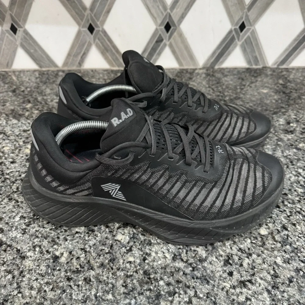 RAD R1 Shoes Mens Size 13 Triple Black Training Athletic Gym Running CrossFit
